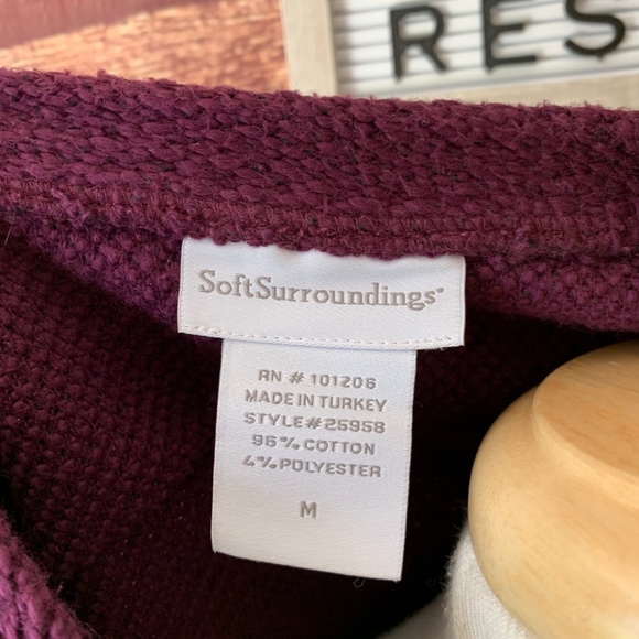 FINAL $ COMFY SOFT SURROUNDING PLUM TWO TONE DRESS - Picture 7 of 8